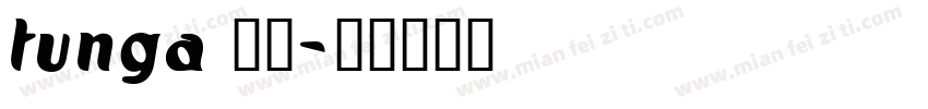 tunga 西方字体转换
